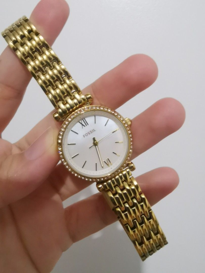Fossil gold on sale plated watches