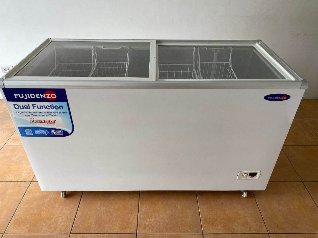 Fujidenzo Glass display Chest Freezer 18 cu.ft. TV Home