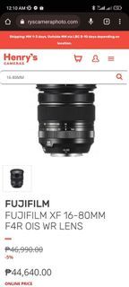 Fujinon 16-80mm f4 OIS WR *bnew *with ph warranty
