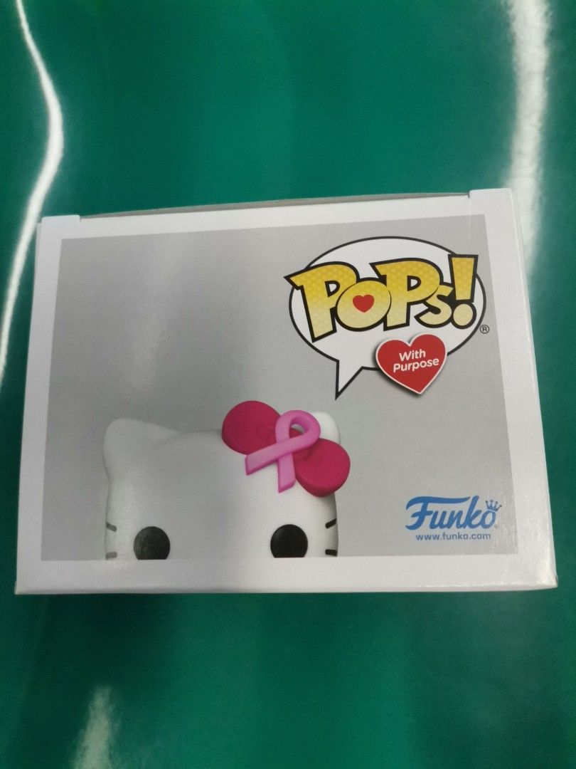 Funko Pop! Hello Kitty Funko Shop Exclusive Breast Cancer Awareness +  Protector