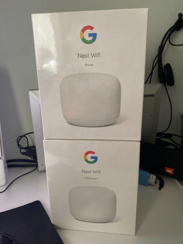 Google Nest Bundle Wifi Router & Add on Point, Computers & Tech, Office