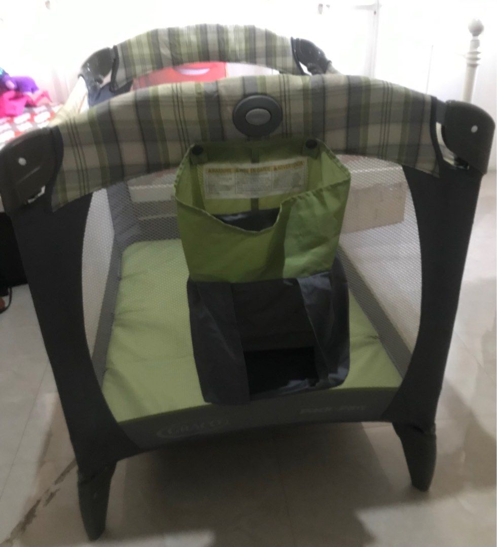 Graco Pack ‘n Play Playard with Reversible Napper and Changer (Category: Cots & Cribs) located in Mandaluyong City. Submitted by Laney223 (Listing ID 1197755032, Image 3). Description: RFS: decluttering and not using it anymore Cleaned before packing it, in very good condition. Complete parts except for the arc to hang toys issue: minor stains and slight scratch sa diaper changer Weight: approximately 10 kg pick up and/or delivery buyer’s expense