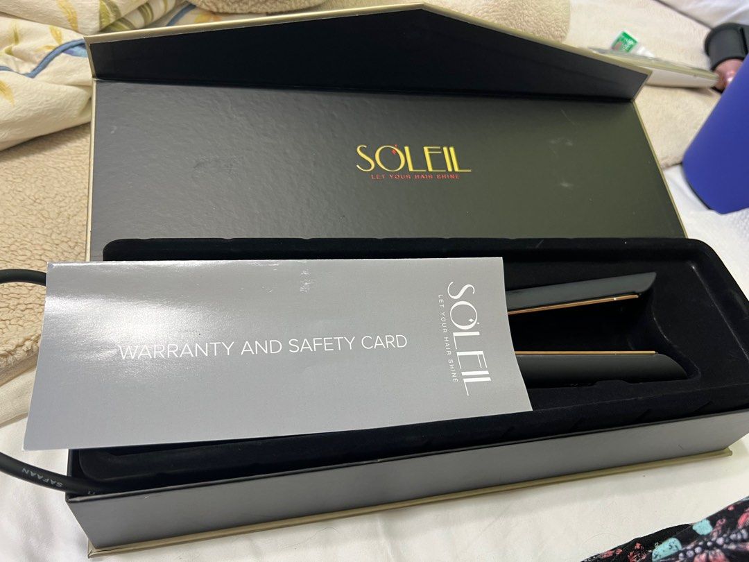Soleil Hair Straightener with infrared with life time warranty