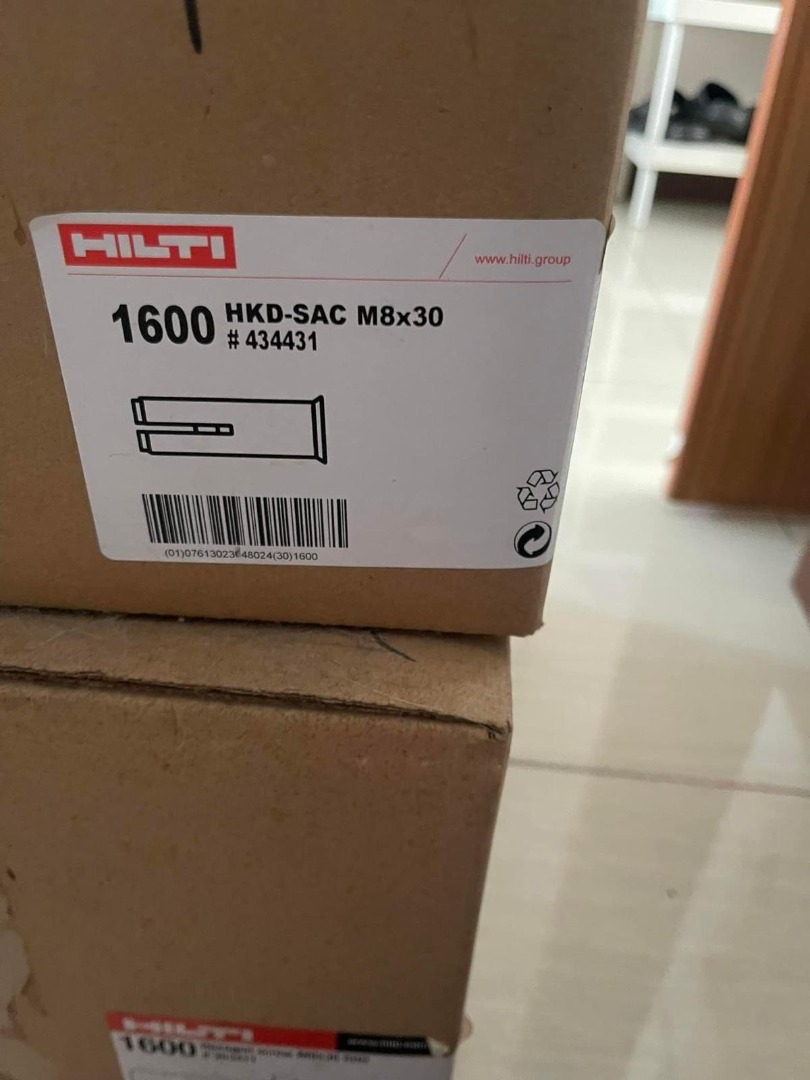 Hilti M8 Flush Drop In anchor HKDSAC M8x30, Announcements on Carousell