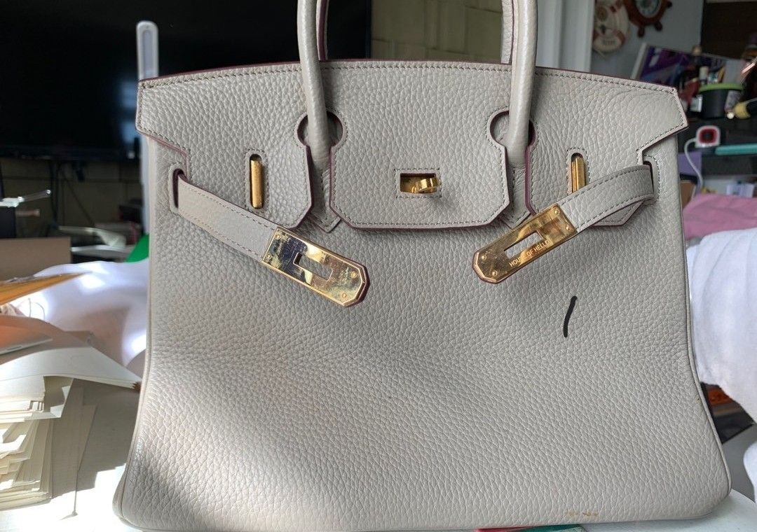 HOUSE OF HELLO BIRKIN INSPIRED LEATHER HAND BAG