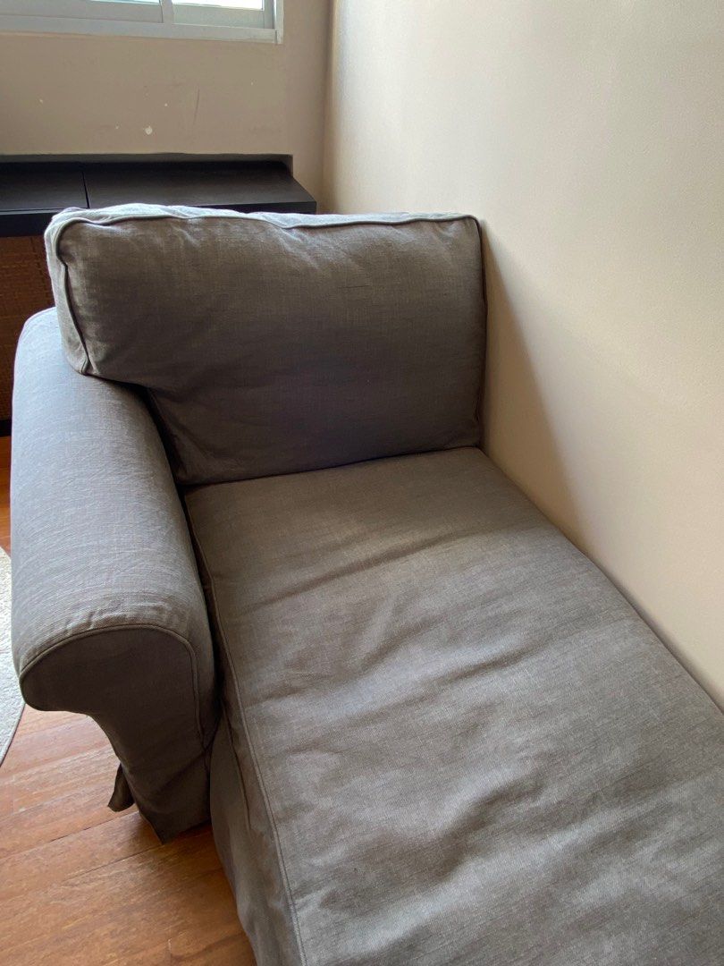 IKEA Chaise Lounge, Furniture & Home Living, Furniture, Sofas on Carousell