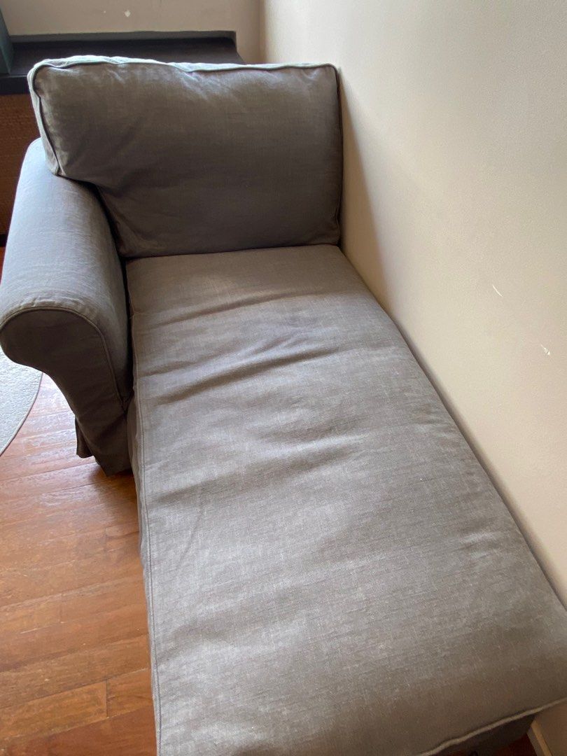 IKEA Chaise Lounge, Furniture & Home Living, Furniture, Sofas on Carousell