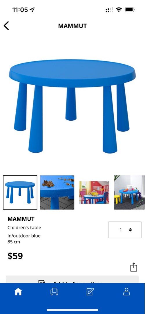 IKEA Child Table, indoor/outdoor, Babies & Kids, Baby Nursery & Kids