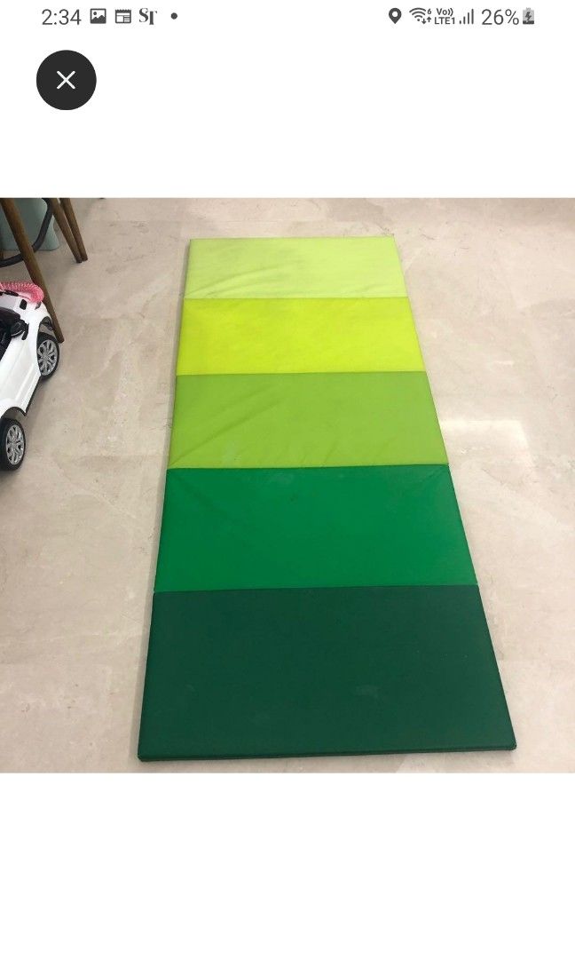 IKEA green mat, Sports Equipment, Exercise & Fitness, Exercise Mats on