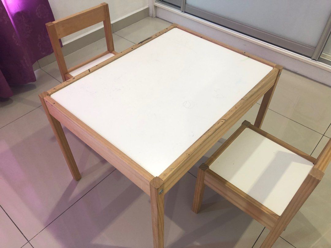 IKEA Latt Kids Table and Chairs Set, Babies & Kids, Baby Nursery & Kids
