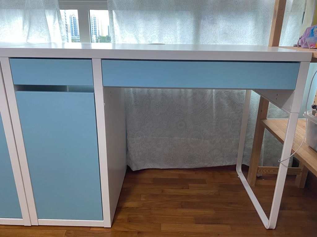 IKEA Micke study table and chair, Furniture & Home Living, Furniture