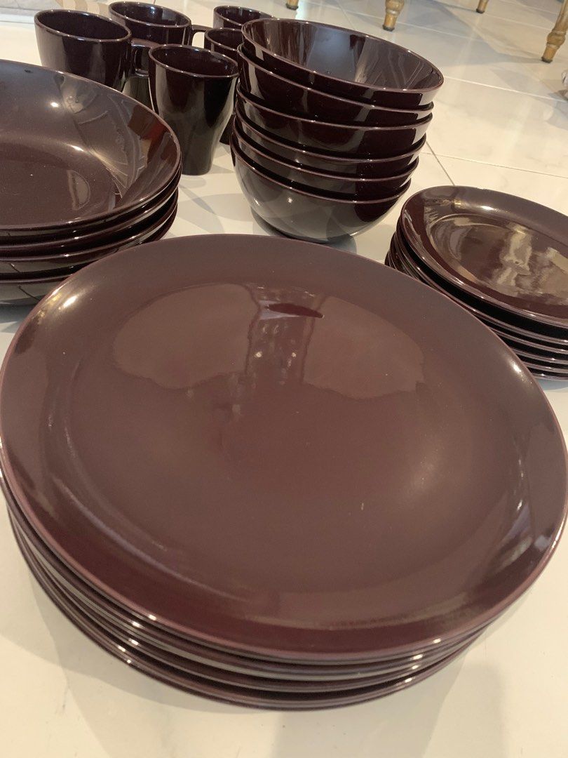 Ikea dinner set plates bowls cups, Furniture & Home Living, Kitchenware