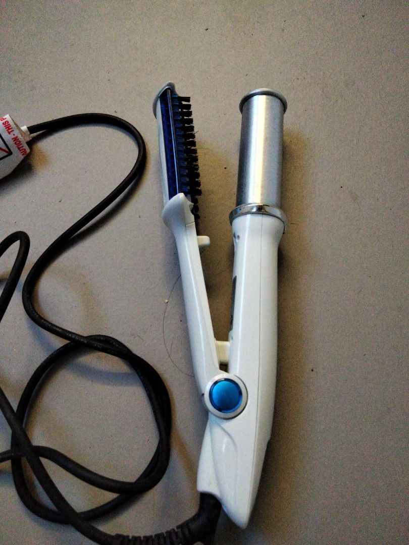 in style electric hair straightener curler with brushes Beauty