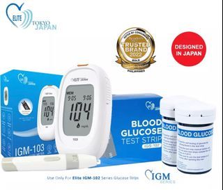 ANNIVERSARY SALE Indoplas Elite Blood Glucose Meter Glucometer Monitoring System IGM103 With 1 Box of Test Strip and Lancets - Complete Glucometer Kit: Convenient and Accurate Monitoring for Diabetic Health - LIMITED STOCKS ONLY