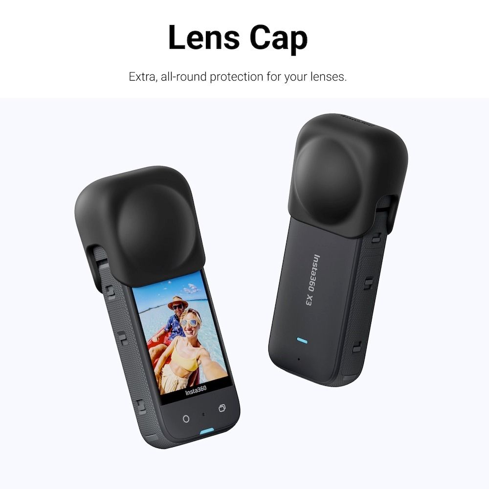 3-IN-1 Insta360 X3 Screen Protector + Protective Case for Insta 360 X3  Silicone Lens Cap & Flexible Film & Lens Cover Accessory
