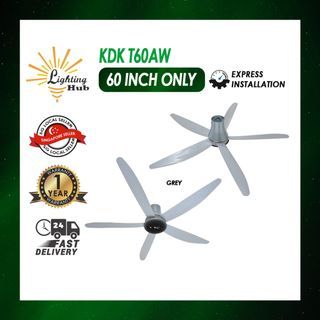 🔧Installation Available🔧 CHEAPEST KDK Ceiling Fan T60AW / DC MOTOR / WITH REMOTE CONTROL / 5 BLADE / 9 SPEED