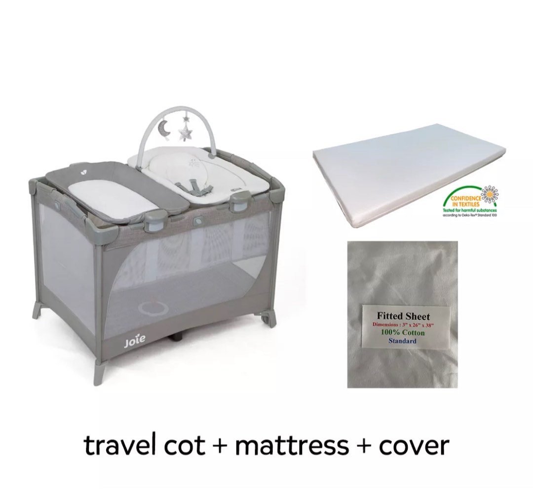 Joie Commuter Change & Bounce Travel Cot, Babies & Kids, Baby Nursery