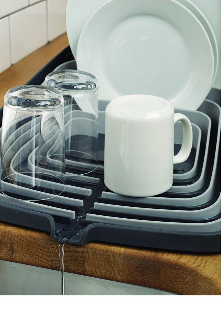 Joseph Joseph Arena SelfDraining Dish Rack, Grey (No Box) for Markdown