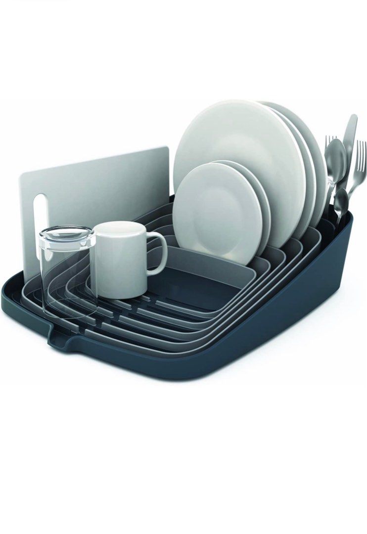 Joseph Joseph Arena SelfDraining Dish Rack, Grey (No Box) for Markdown