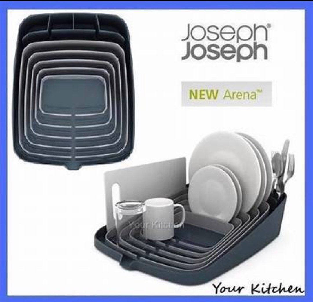 Joseph Joseph Arena SelfDraining Dish Rack, Grey (No Box) for Markdown