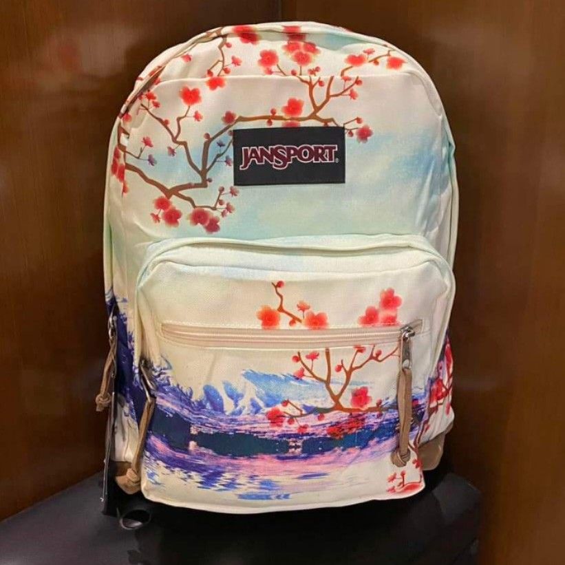 JS Right Pack Expressions Multi Cherry Blossom Backpack (Category: Backpacks) located in Quezon City. Submitted by bingsfashionfinds (Listing ID 1198314007, Image 2). Description: JanSport Right Pack Expressions Multi Cherry Blossom Backpack, for only Php 2,630.00 + SF ✅100% Original, includes tag ✅ From 🇦🇪 🇦🇪 shipped to 👉👉🇵🇭🇵🇭 via seacargo ✅DM if interested, on hand ✅ PH Selling price of Jansport Right Pack Expressions is between P3990