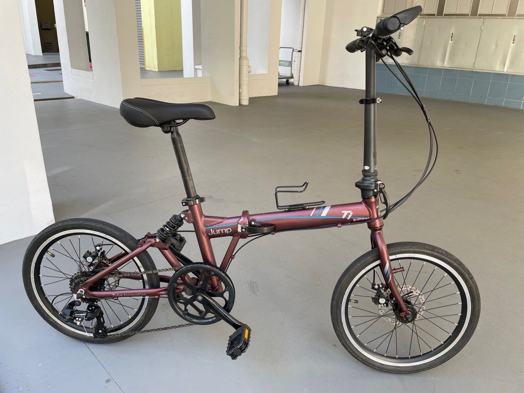 Folding bike hot sale jump
