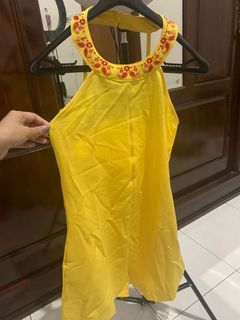Jumpsuit kuning bordir