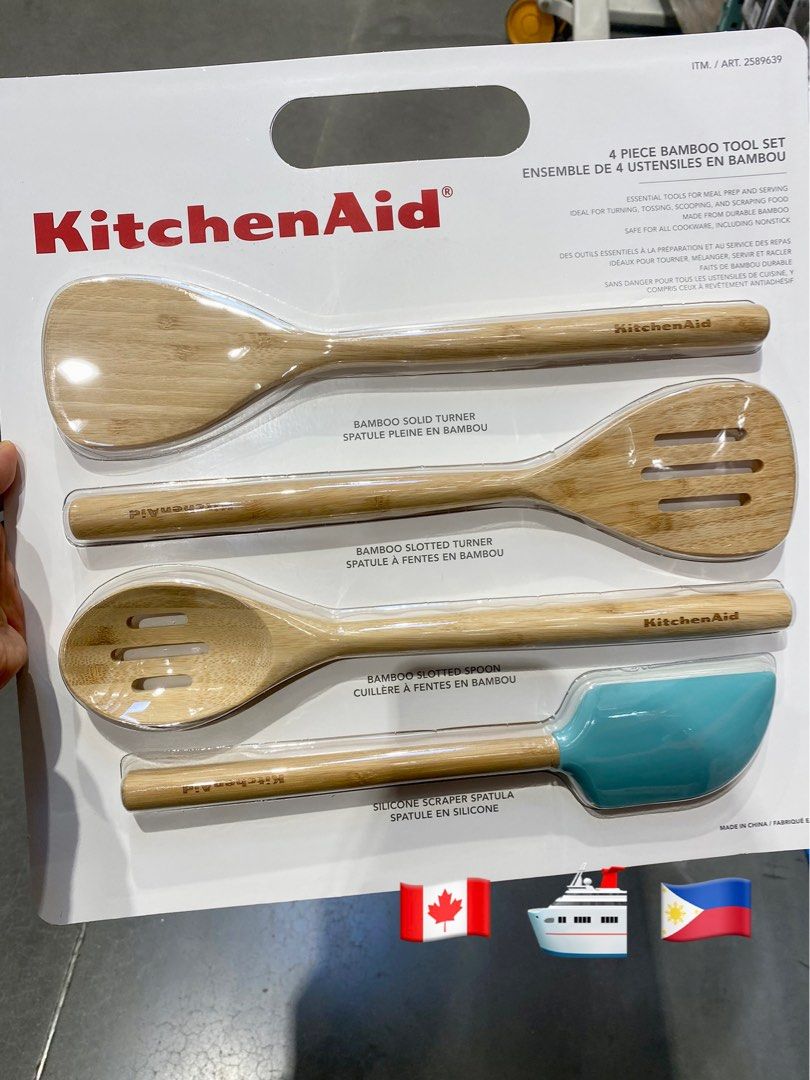 KitchenAid 4 Piece Bamboo Tool Set (Category: Cookware & Accessories) located in Balungao. Submitted by kateee21 (Listing ID 1198444725, Image 1). Description: ✅✅✅ ONLY 1 LEFT IN STOCK! ✅ Available ON HAND In PHILIPPINES🇵🇭🇵🇭🇵🇭 🛳 Shipped from Canada 🇨🇦 to Philippines 🇵🇭 via sea cargo 📦; Local Shipping fee c/o buyer.