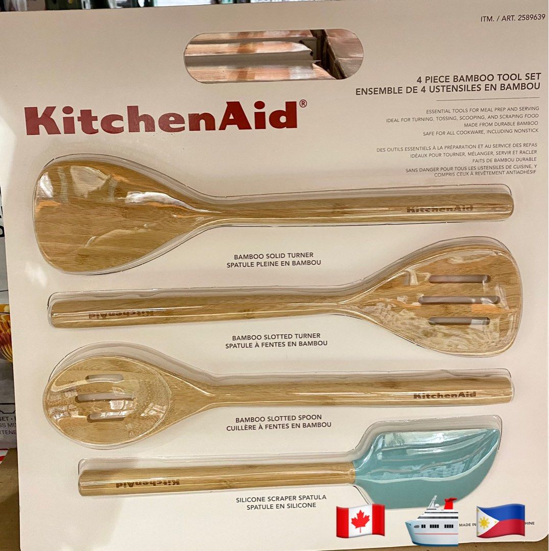 KitchenAid 4 Piece Bamboo Tool Set (Category: Cookware & Accessories) located in Balungao. Submitted by kateee21 (Listing ID 1198444725, Image 2). Description: ✅✅✅ ONLY 1 LEFT IN STOCK! ✅ Available ON HAND In PHILIPPINES🇵🇭🇵🇭🇵🇭 🛳 Shipped from Canada 🇨🇦 to Philippines 🇵🇭 via sea cargo 📦; Local Shipping fee c/o buyer.