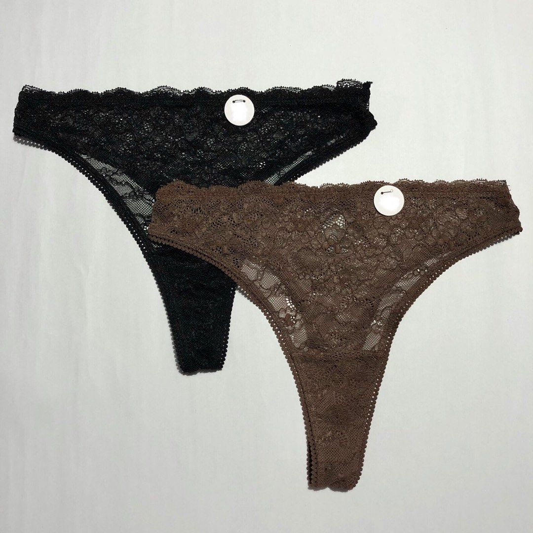 Lace & non lace thongs and cheeky panty, Women's Fashion, Undergarments