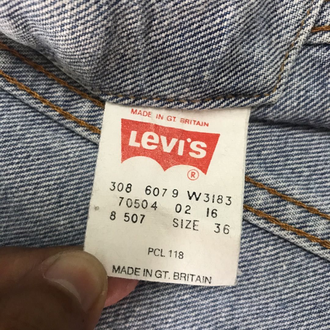 Levis Vest Trucker Denim Made in Great Britain, Men's Fashion, Coats,  Jackets and Outerwear on Carousell