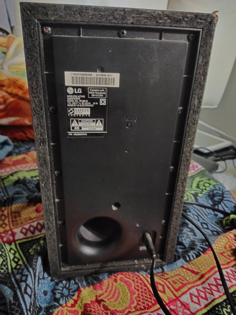 LG Wireless subwoofer, Audio, Soundbars, Speakers & Amplifiers on Carousell