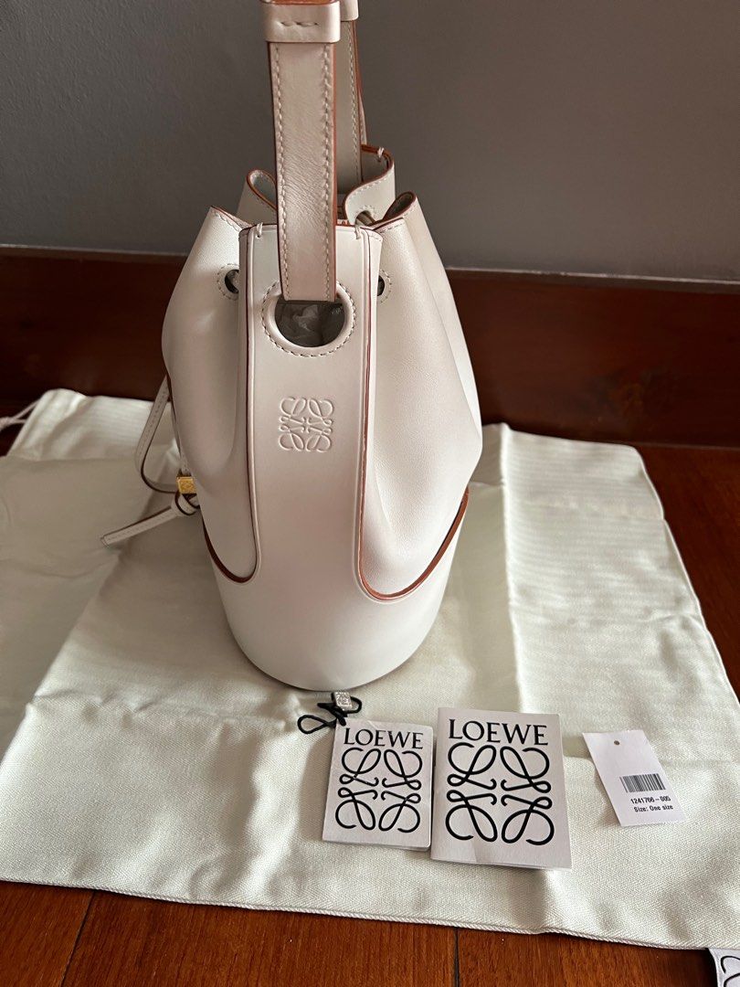 Loewe Small Balloon Bag - White Bucket Bags, Handbags - LOW53785