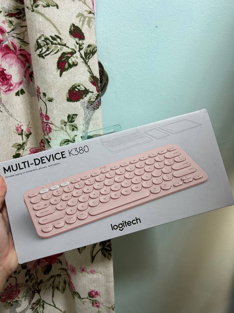 Logitech K380 Wireless Keyboard rose, Computers & Tech, Parts ...