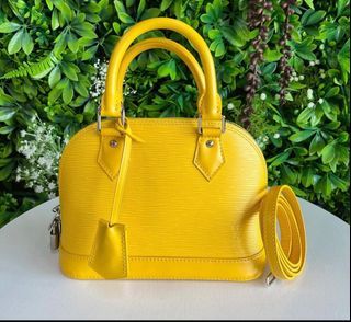 Preloved Louis Vuitton Yellow Vernis Alma BB Handbag FL1164 072423 $10 –  KimmieBBags LLC