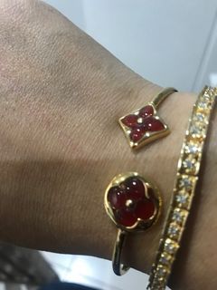 Louis Vuitton ruby red bangle
