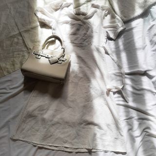 Low Back White Dress
