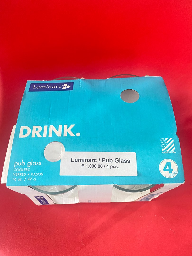 Luminarc Pub Glass 4pcs Furniture Home Living Kitchenware luminarc-pub-glass-4pcs-furniture-home-living-kitchenware