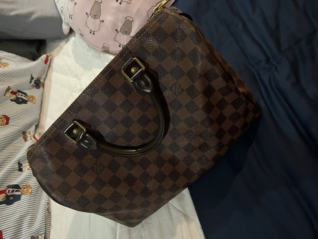 LV speedy 30 Damier ebene Luxury Bags Wallets on Carousell