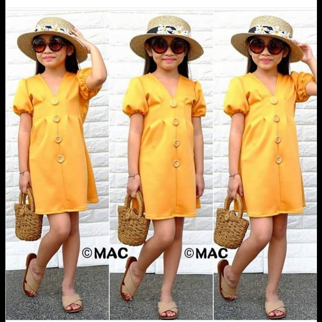 MAC with free s6 -7 (Category: Babies & Kids Fashion) located in Balanga. Submitted by _thriftizen (Listing ID 1198444507, Image 2). Description: 180 only white dress with black inner top -used once free mustard dress.
