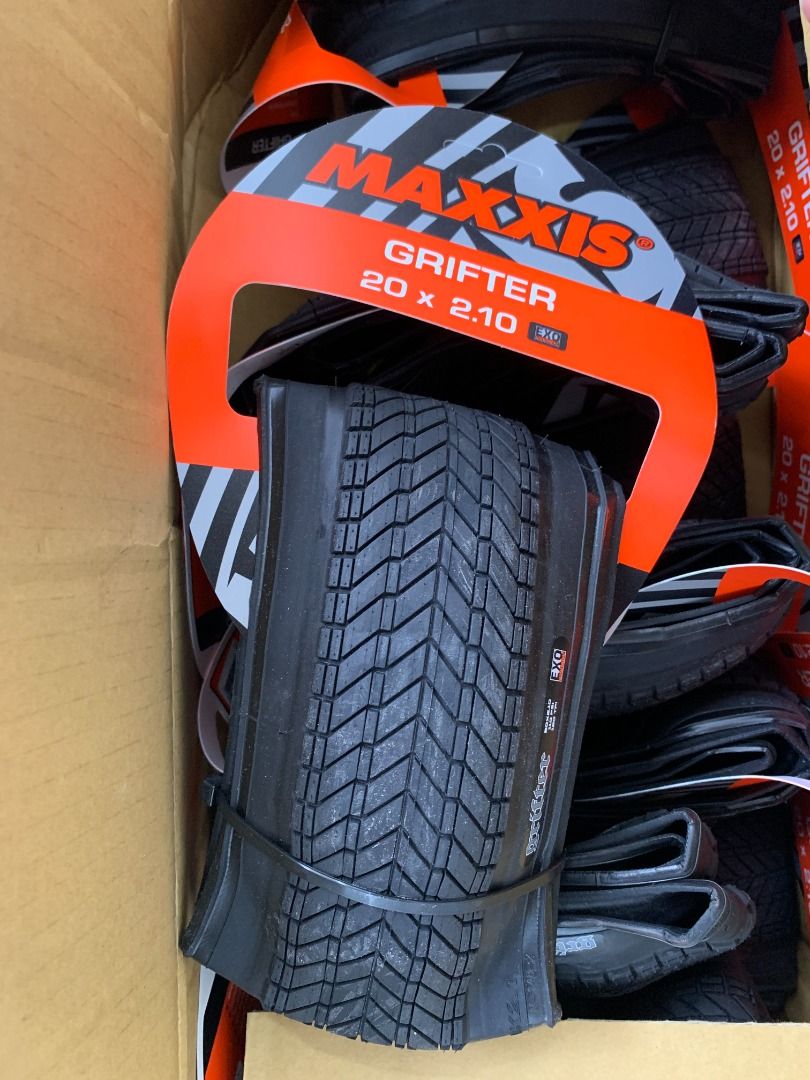 Maxxis Grifter 20x2.10 Full Black Folding tire for BMX Mini Velo E Bike Sports Equipment Bicycles Parts Parts Accessories on Carousell