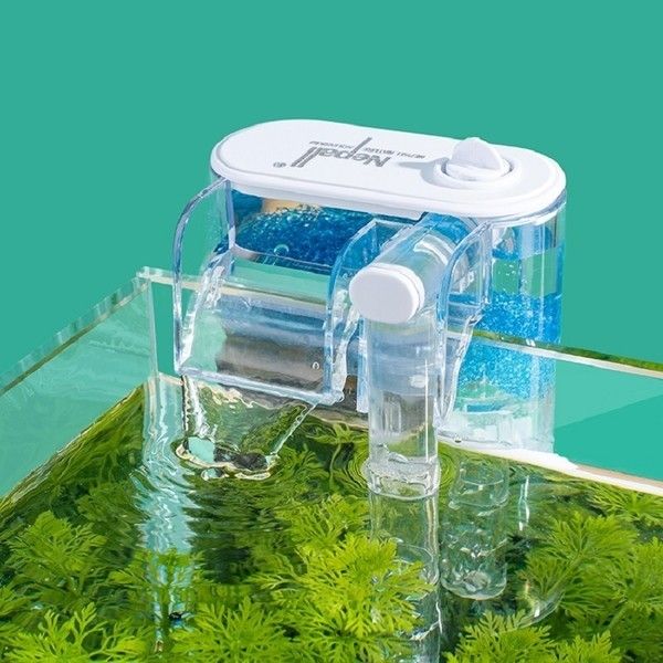 Nepall Mini External Hang On Back Water Filter HOB aquarium fish tank