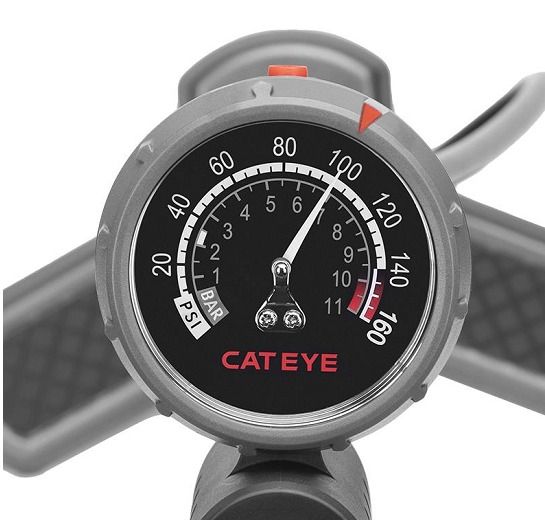 (New) CATEYE Major HP Clever valve Floor Pump 160psi Steel Barrel