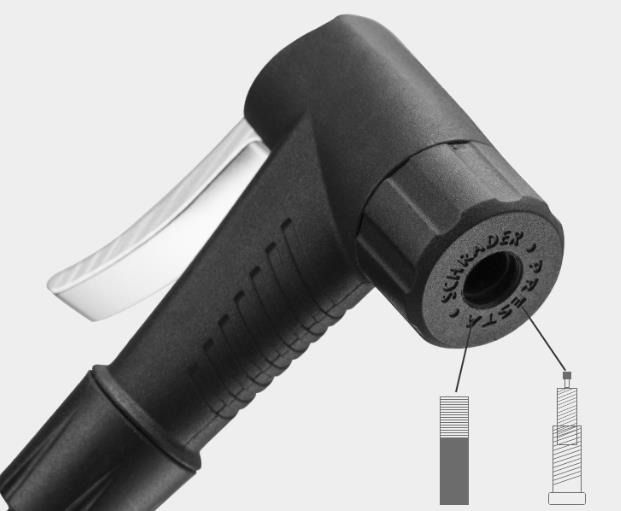 (New) CATEYE Major HP Clever valve Floor Pump 160psi Steel Barrel