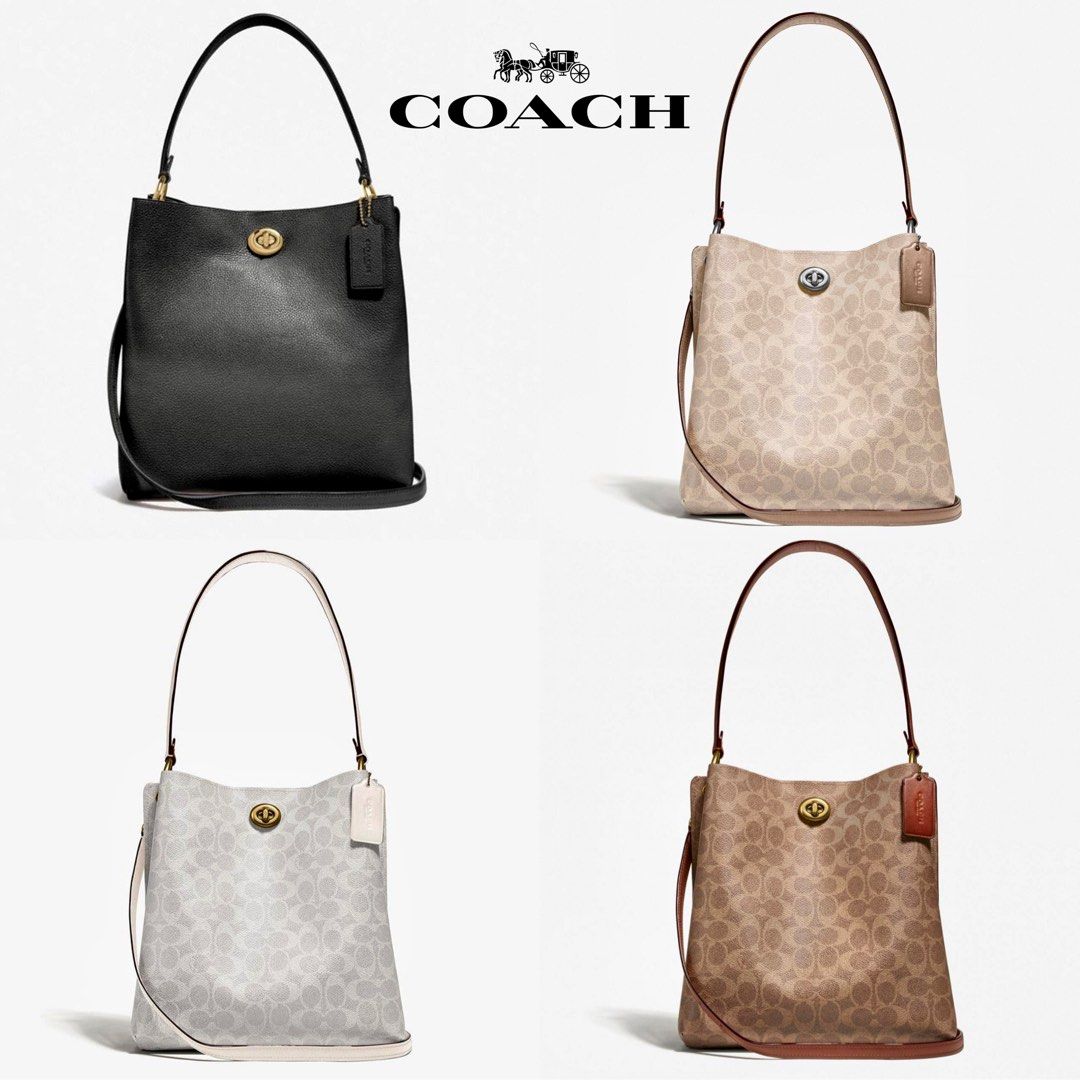 New Coach Original Coach 89003 55200 Charlie Bucket Leather Bag Women Crossbody Sling Top Handle Shoulder Handbag with Full Set of Coach Package Luxury Bags Wallets on Carousell