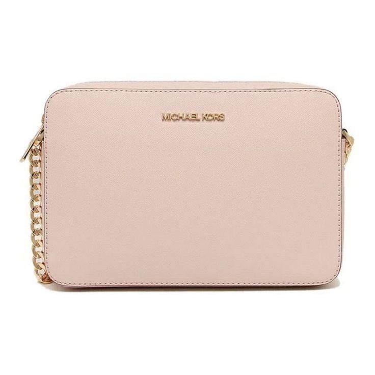 New Michael Kors Jet Set Item Crossbody Bag Powder Blush