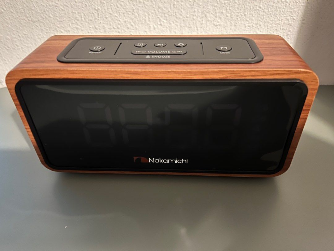 NEW! Nakamichi Bluetooth Clock FM Radio, Furniture & Home Living, Home Decor, Clocks on Carousell