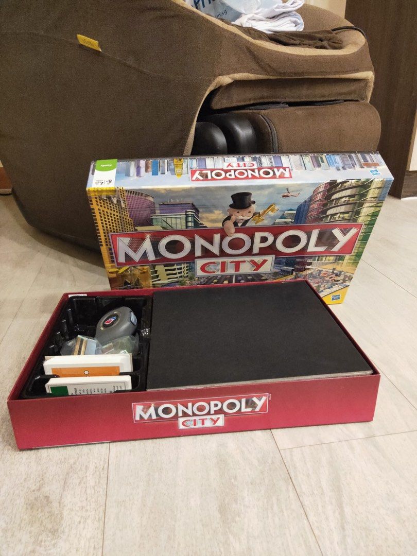 ORIGINAL HASBRO MONOPOLY City Board Game Box Authentic / 80 3D