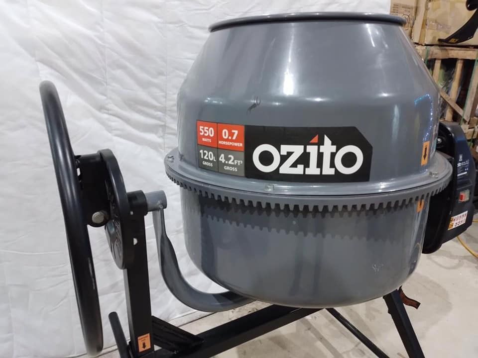 Ozito Cement Mixer, 120L 550W (CMX120), Commercial & Industrial
