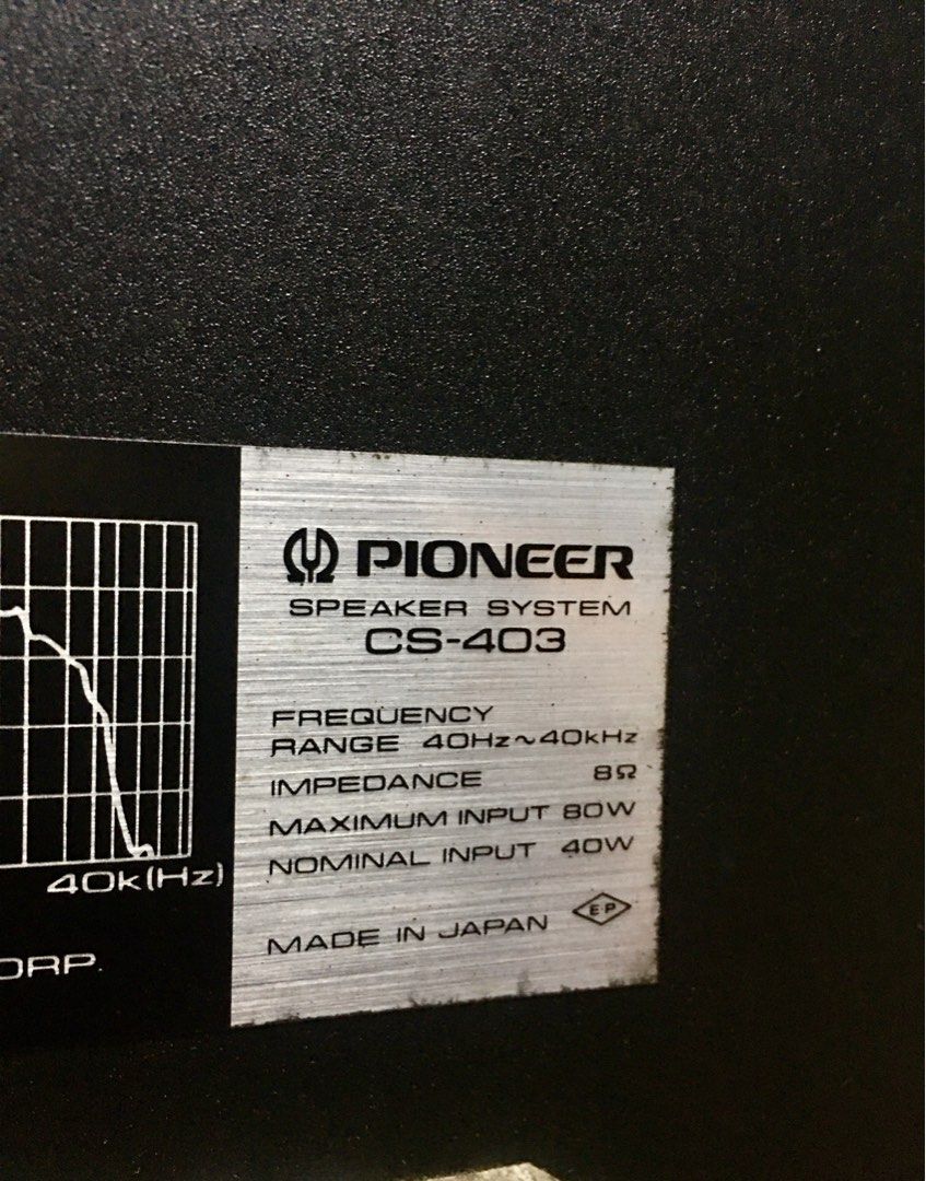 Pioneer CS-403, Audio, Soundbars, Speakers & Amplifiers on Carousell